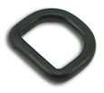 B-DR-01 0750 Black Plastic D-Ring